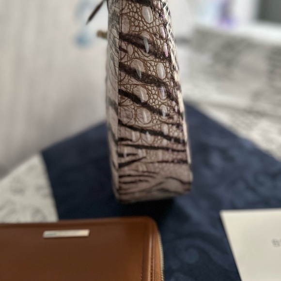 NEW 2-PIECE Brahmin Fallon Feline Bag with Suri Saddle Heroica wallet - Picture 8 of 12